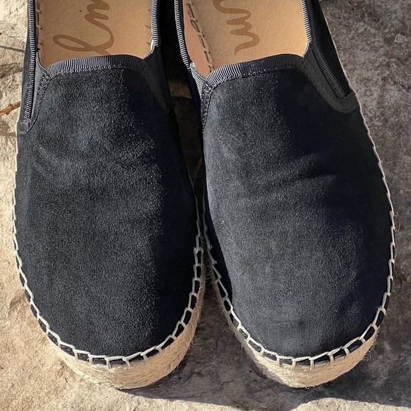 Sam Edelman Carrin Espadrilles in Black Suede Size 7.5 Good Condition - Picture 3 of 9